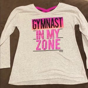 Justice long sleeve gymnast shirt